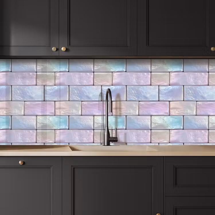 Kitchen splashback - Pastel Gloss - Stone - Reflection — 6