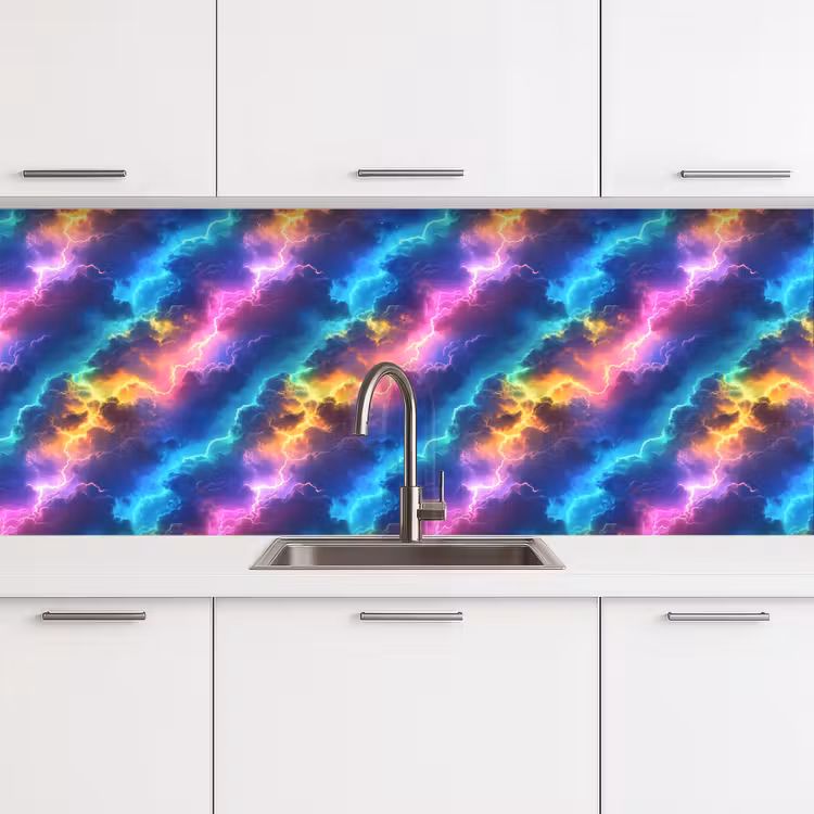 Kitchen splashback - Storm - Lightning - Rainbow — 4