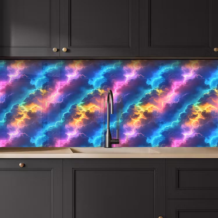 Kitchen splashback - Storm - Lightning - Rainbow — 6