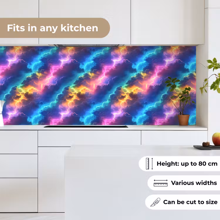 Kitchen splashback - Storm - Lightning - Rainbow — 7