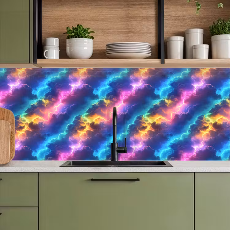 Kitchen splashback - Storm - Lightning - Rainbow — 8