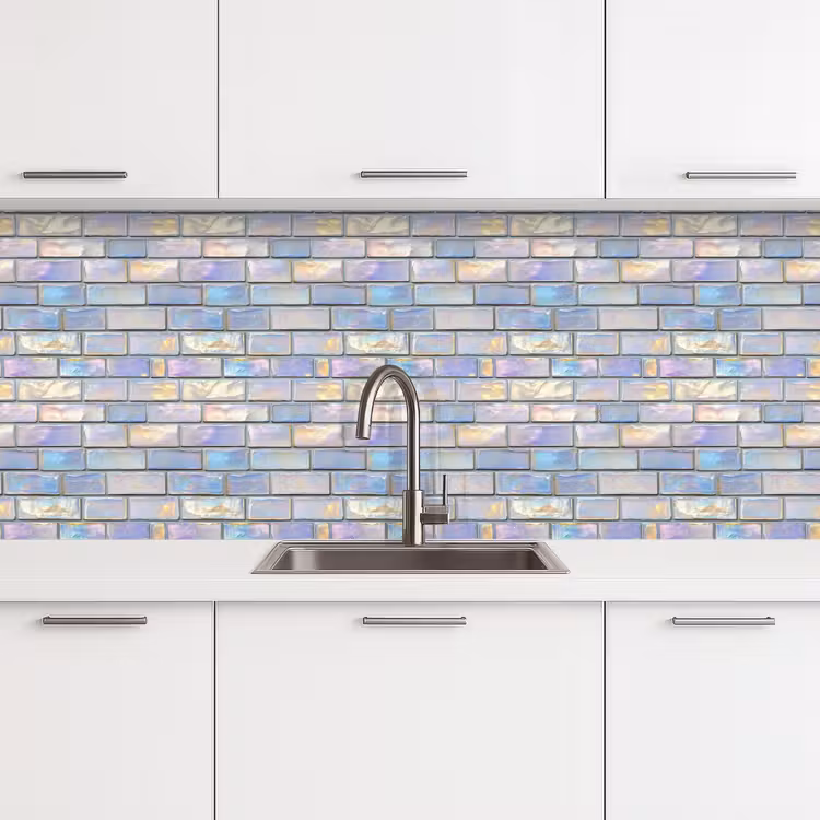Kitchen splashback - Gloss - Wall - Pearl — 4