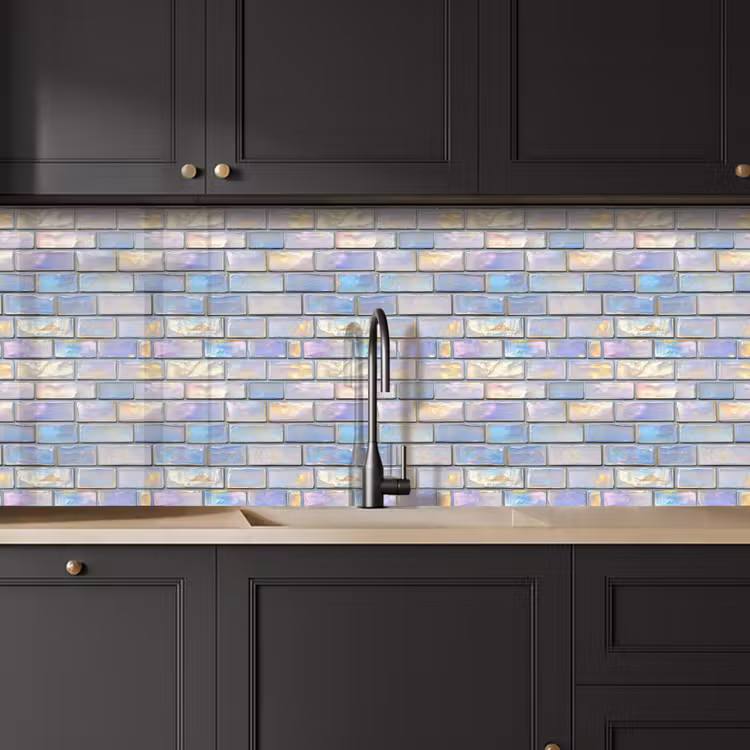 Kitchen splashback - Gloss - Wall - Pearl — 6
