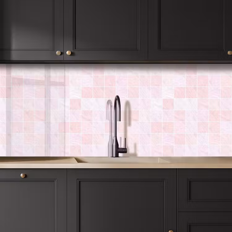 Kitchen splashback - Marble - Pattern - Mosaic - Pink — 6