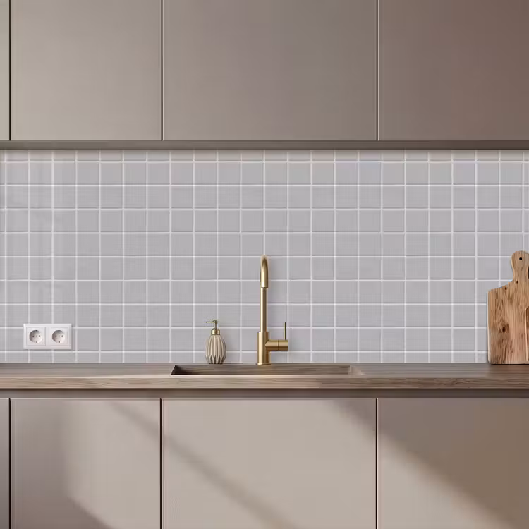 Kitchen splashback - Mosaic - Tiles - Gray — 1