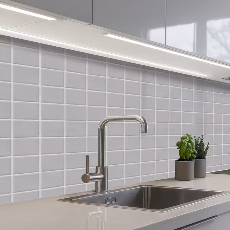Kitchen splashback - Mosaic - Tiles - Gray — 2