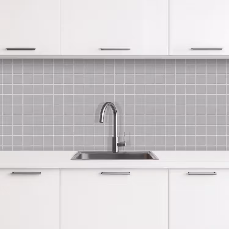 Kitchen splashback - Mosaic - Tiles - Gray — 4