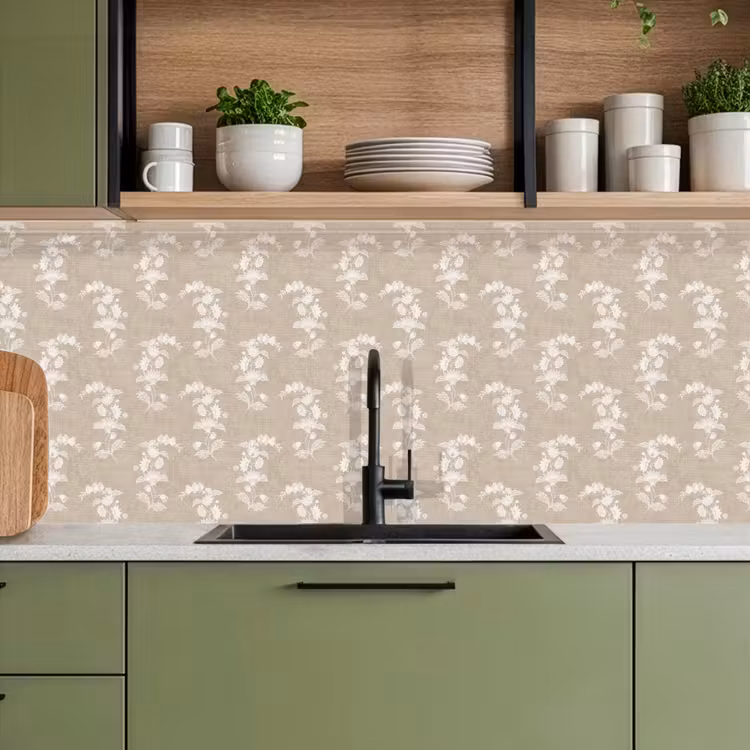 Kitchen splashback - Motif - Beige - Linen — 8