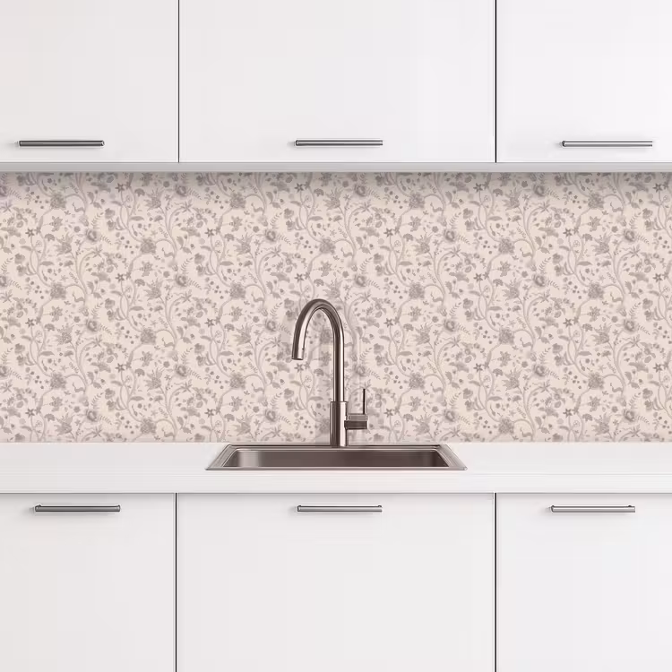 Kitchen splashback - Pattern - Flowers - Purple — 4
