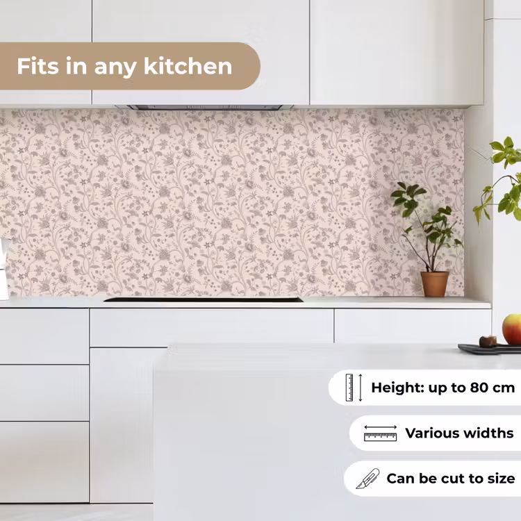 Kitchen splashback - Pattern - Flowers - Purple — 7