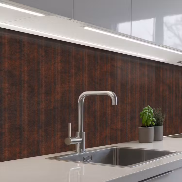 Kitchen splashback - Rust - Lines - Pattern — 2