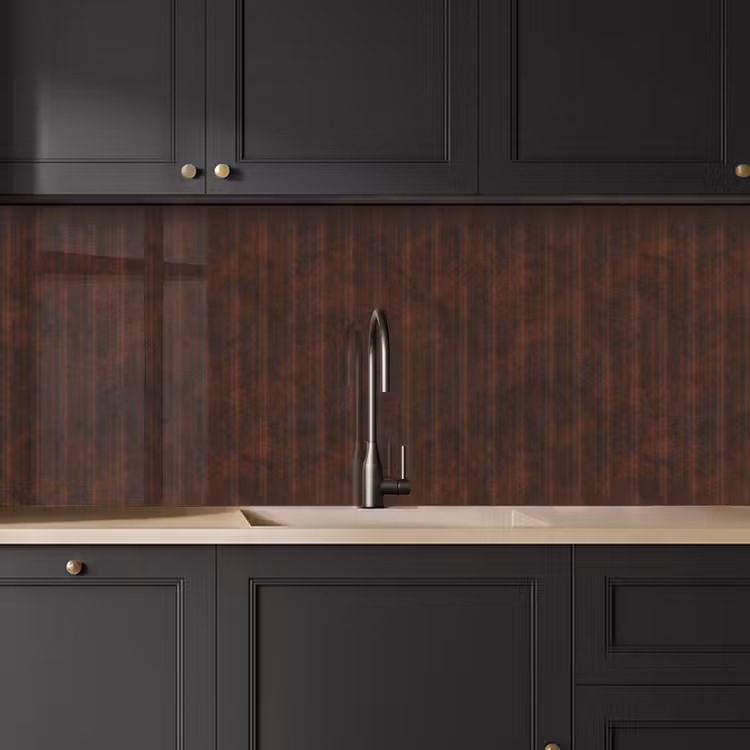 Kitchen splashback - Rust - Lines - Pattern — 6