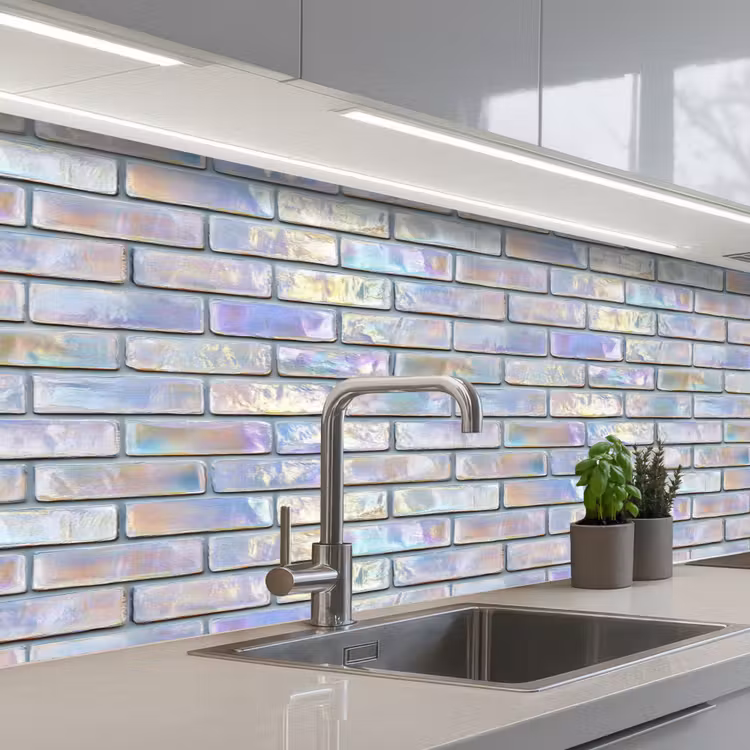 Kitchen splashback - Shiny - Wall - Stones — 2