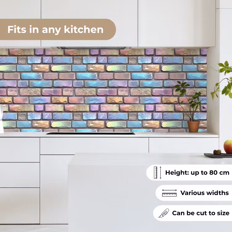 Kitchen splashback - Stones - Rainbow - Metallic — 7