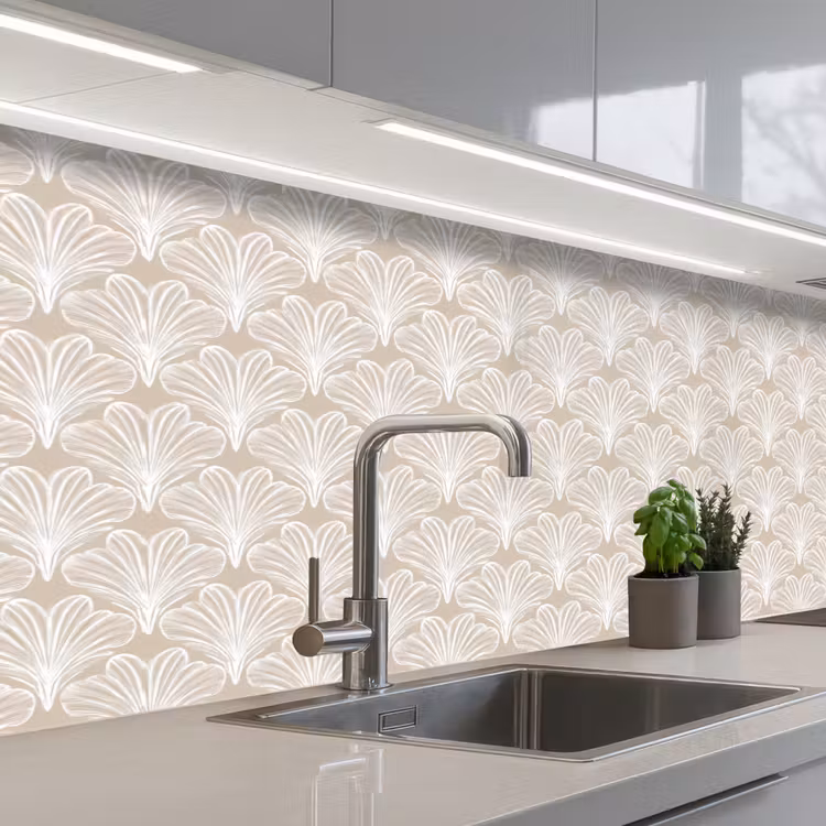 Kitchen splashback - Vintage - Fan -Cream — 2