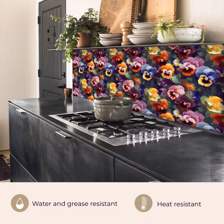 Kitchen splashback - Violets - Colors - Petals — 5