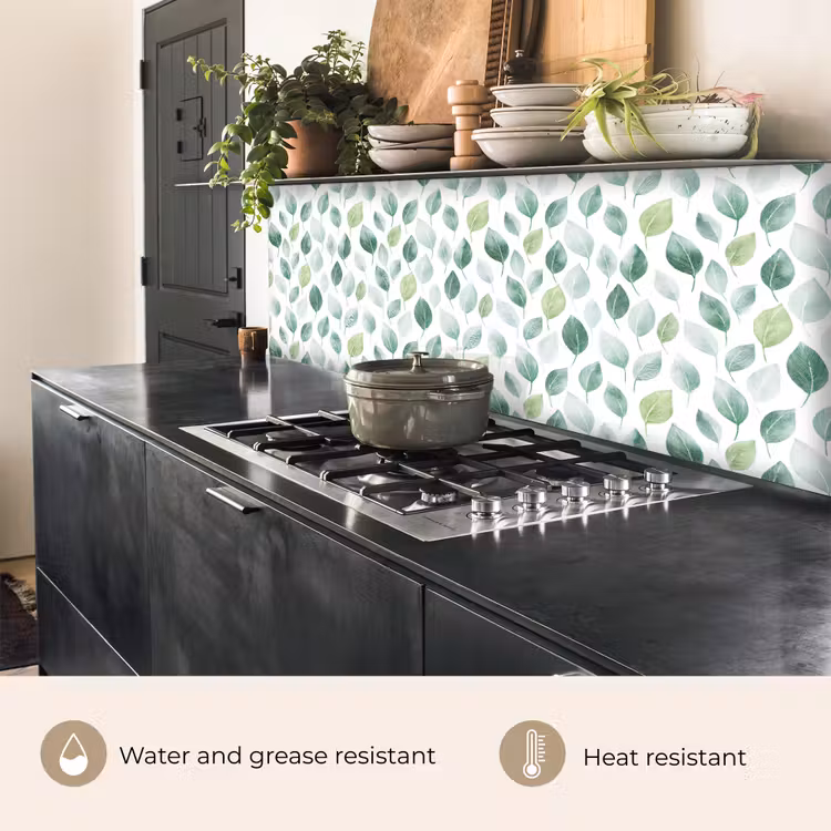 Kitchen splashback - Leaf - Mix - Fresh - Green — 5