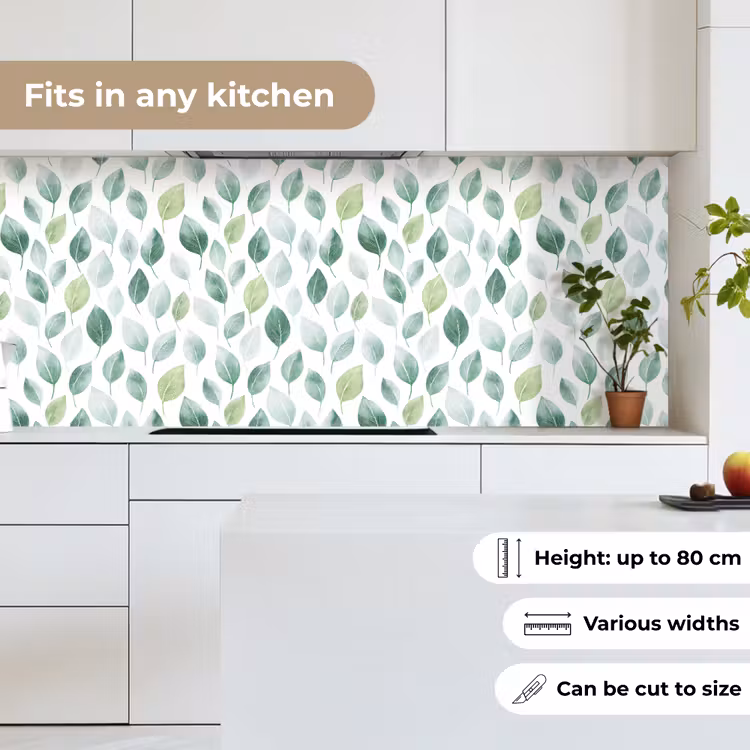 Kitchen splashback - Leaf - Mix - Fresh - Green — 7