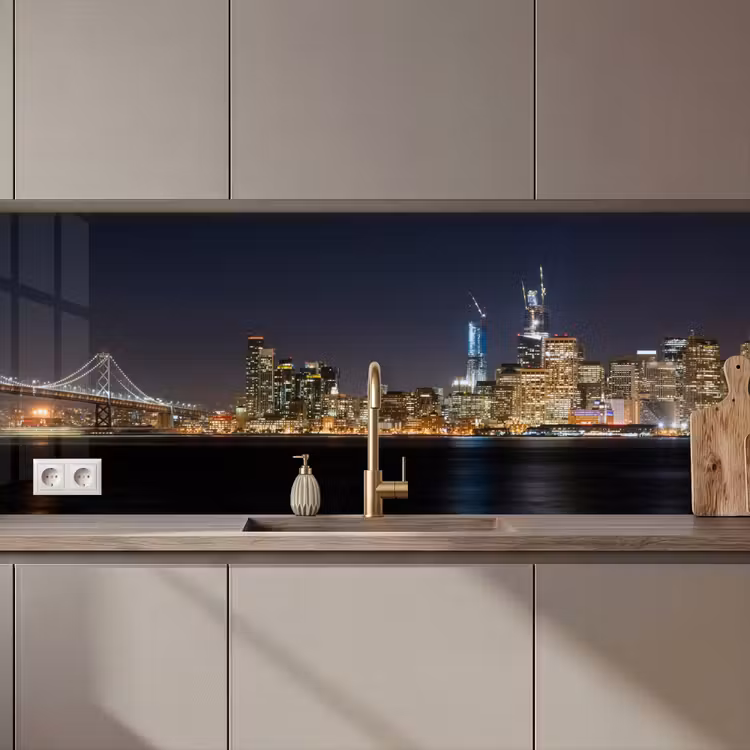 Kitchen splashback - Lighting - Sky - Skyscrapers - Skyline — 1