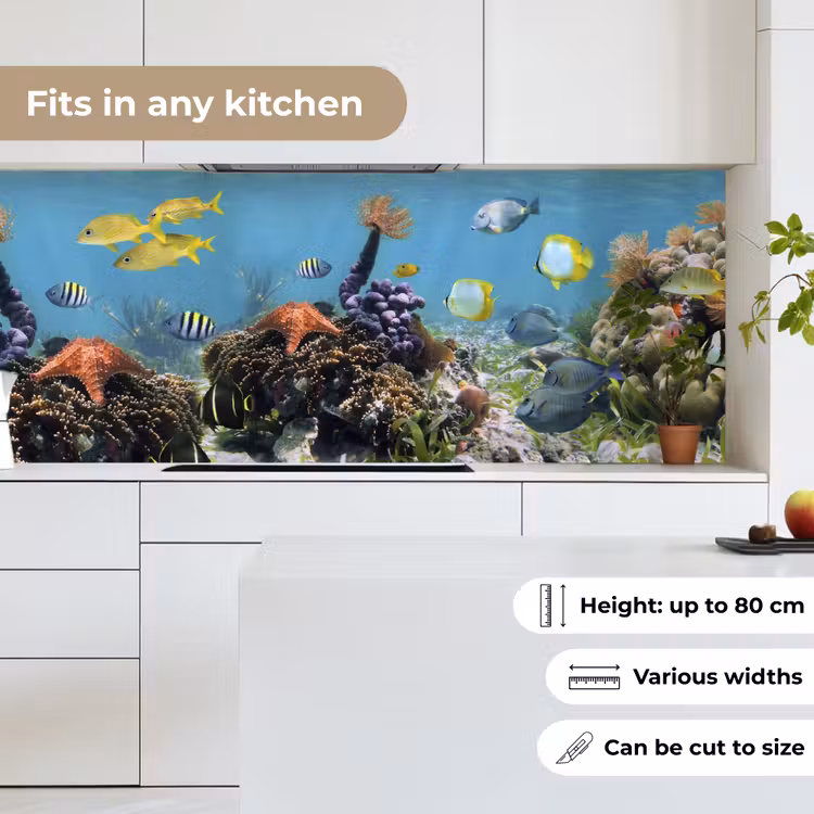 Kitchen splashback - Water - Corals - Fish - Lighting — 7