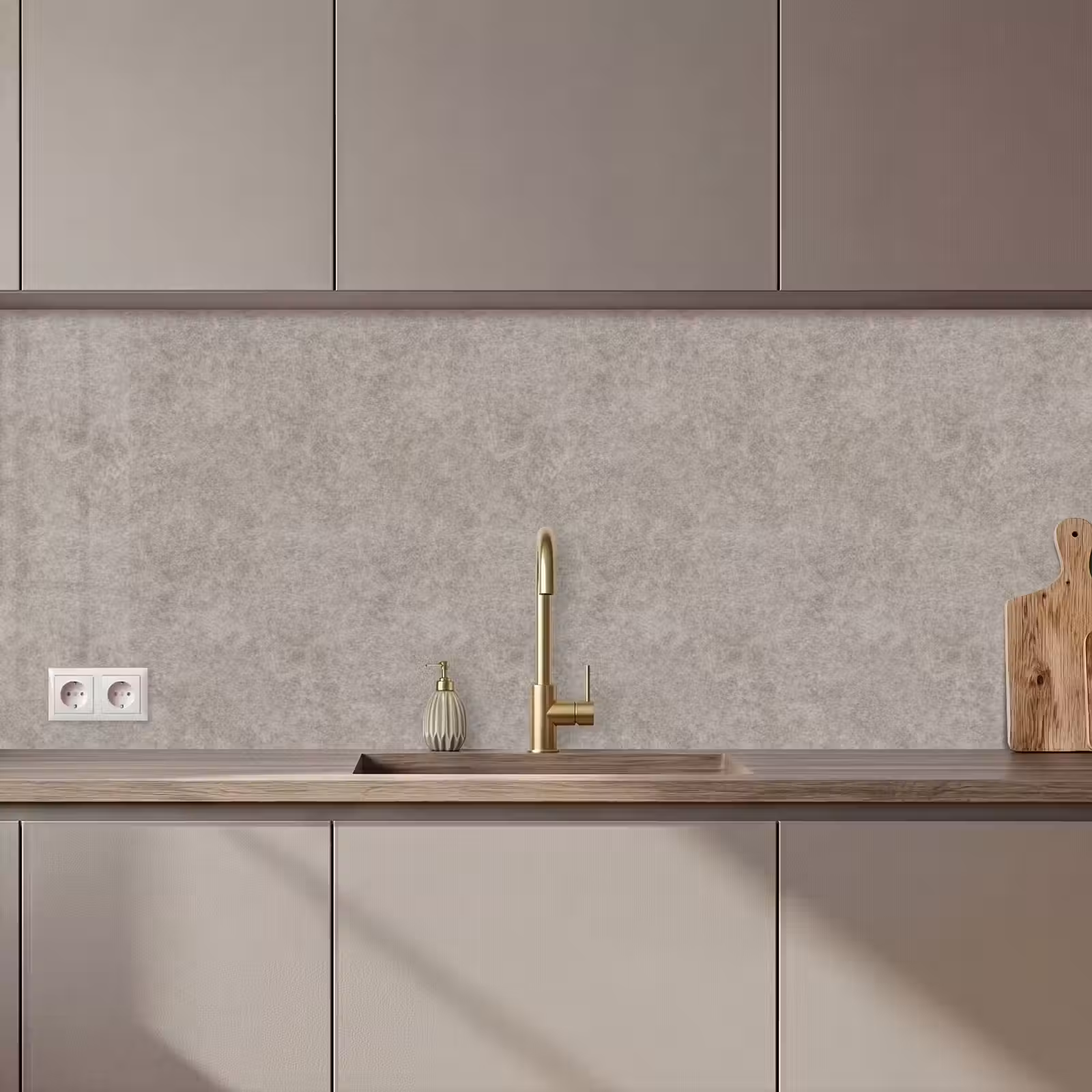 Kitchen splashback - Pattern - Concrete - Grey — 1