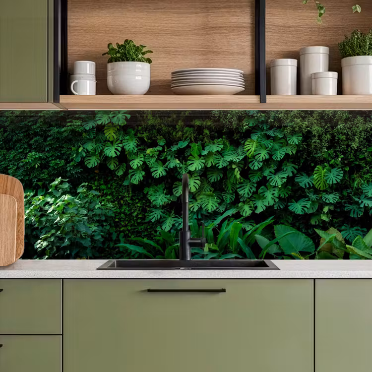Kitchen splashback - Nature - Forest - Green - Monstera — 8