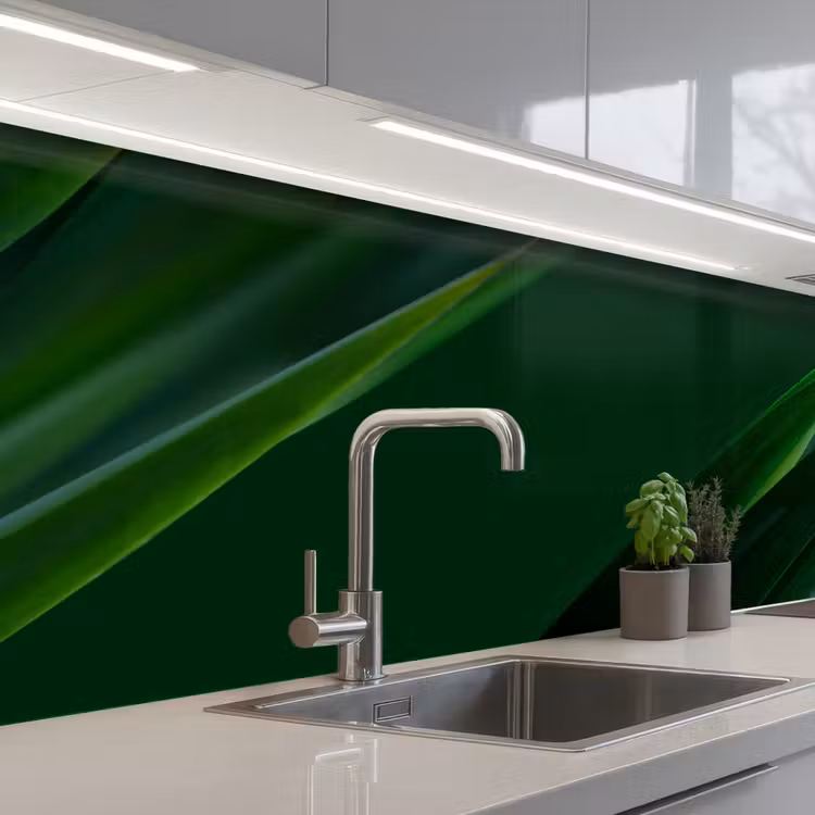 Kitchen splashback - Nature - Grass - Dark Green — 2