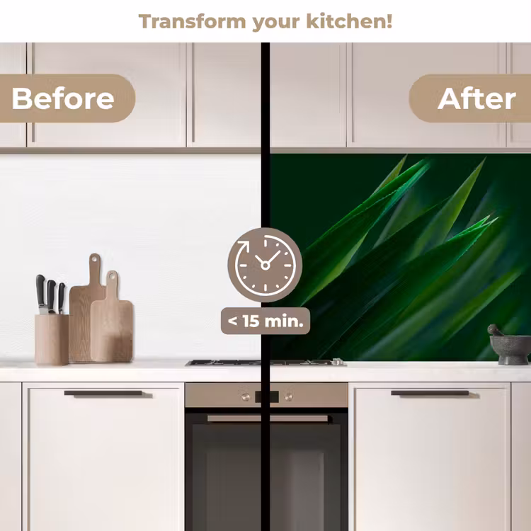 Kitchen splashback - Nature - Grass - Dark Green — 3
