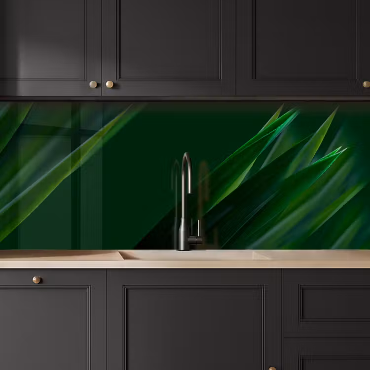 Kitchen splashback - Nature - Grass - Dark Green — 6