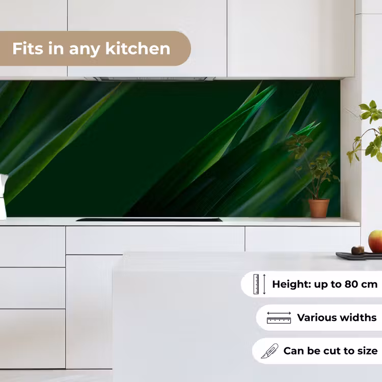 Kitchen splashback - Nature - Grass - Dark Green — 7