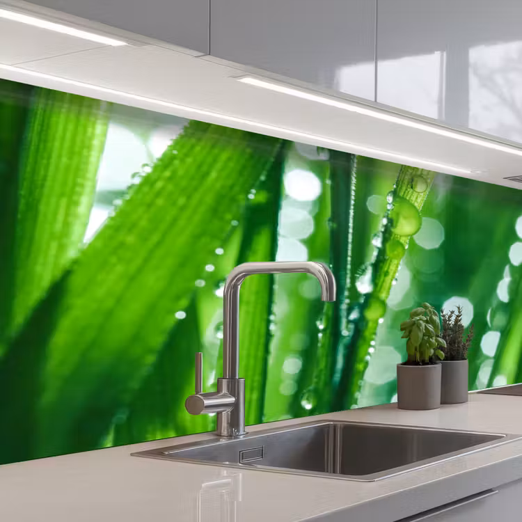 Kitchen splashback - Nature - Grass - Green — 2