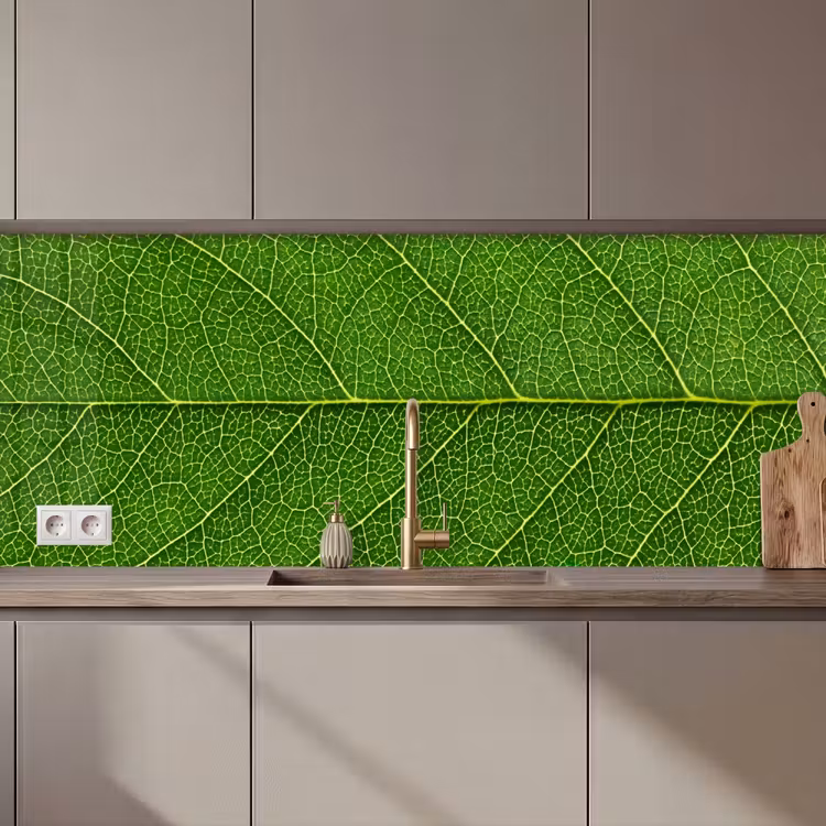 Kitchen splashback - Nature - Leaf - Green — 1