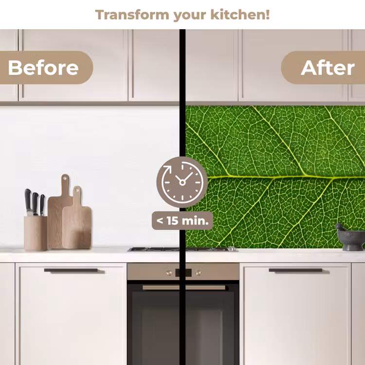 Kitchen splashback - Nature - Leaf - Green — 3