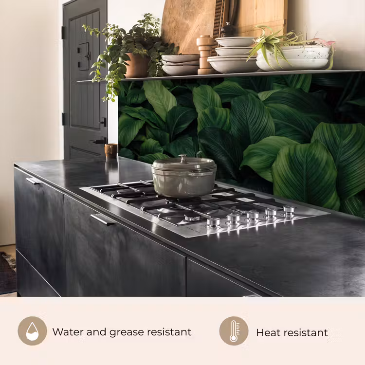 Kitchen splashback - Nature - Tropical - Leaves - Green — 5