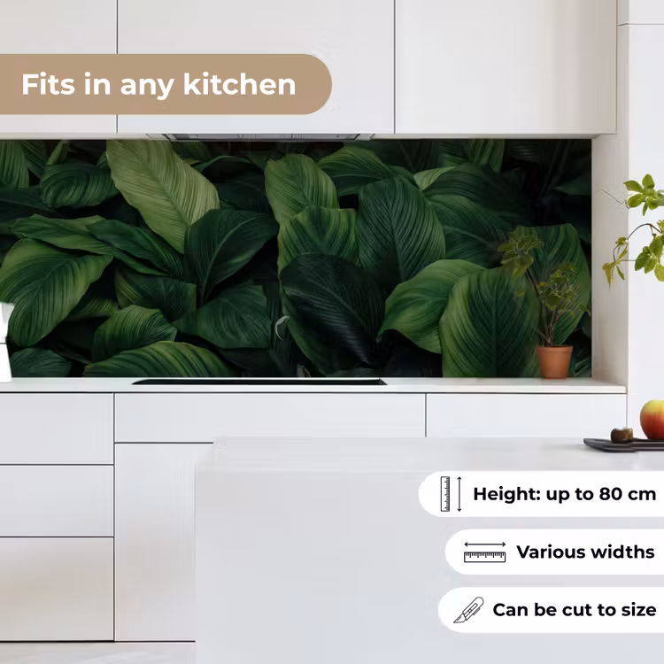 Kitchen splashback - Nature - Tropical - Leaves - Green — 7