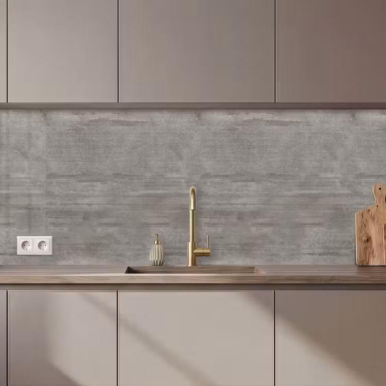 Kitchen splashback - Pattern - Concrete - Grey — 1