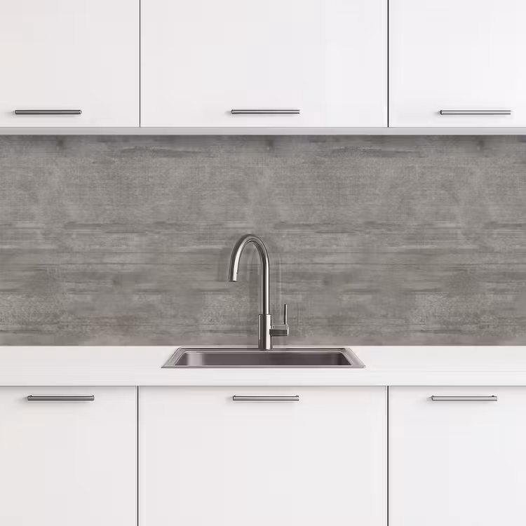 Kitchen splashback - Pattern - Concrete - Grey — 4