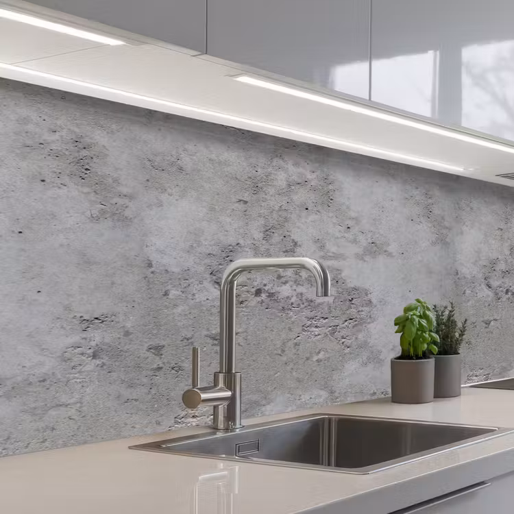 Kitchen splashback - Pattern - Gray - Old - Concrete — 2