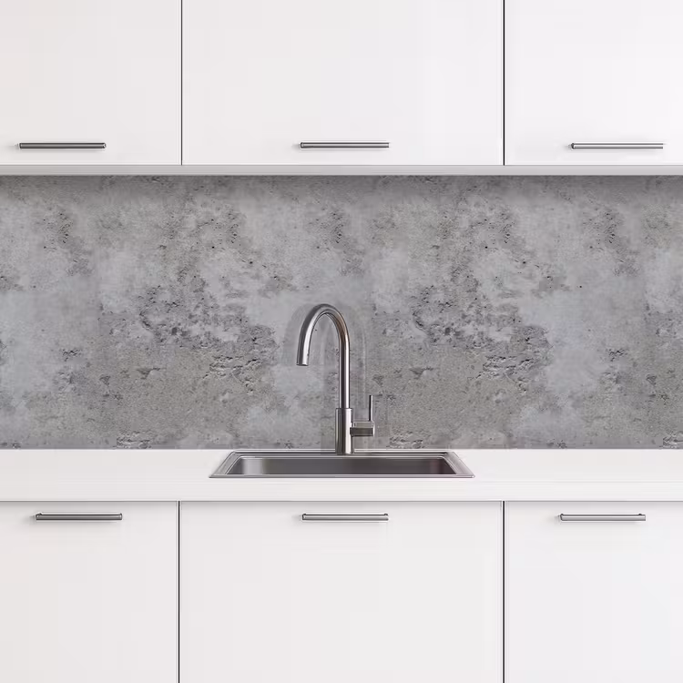 Kitchen splashback - Pattern - Gray - Old - Concrete — 4
