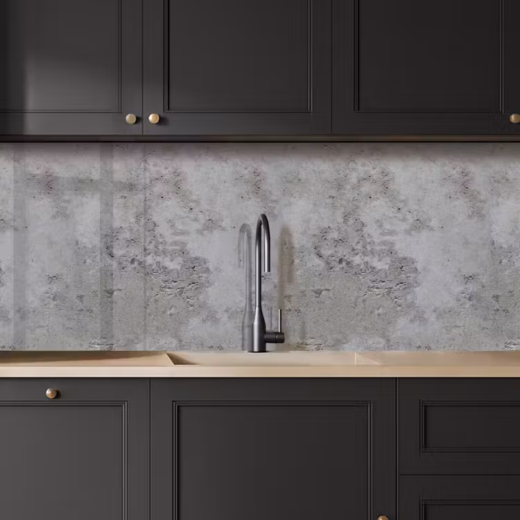 Kitchen splashback - Pattern - Gray - Old - Concrete — 6