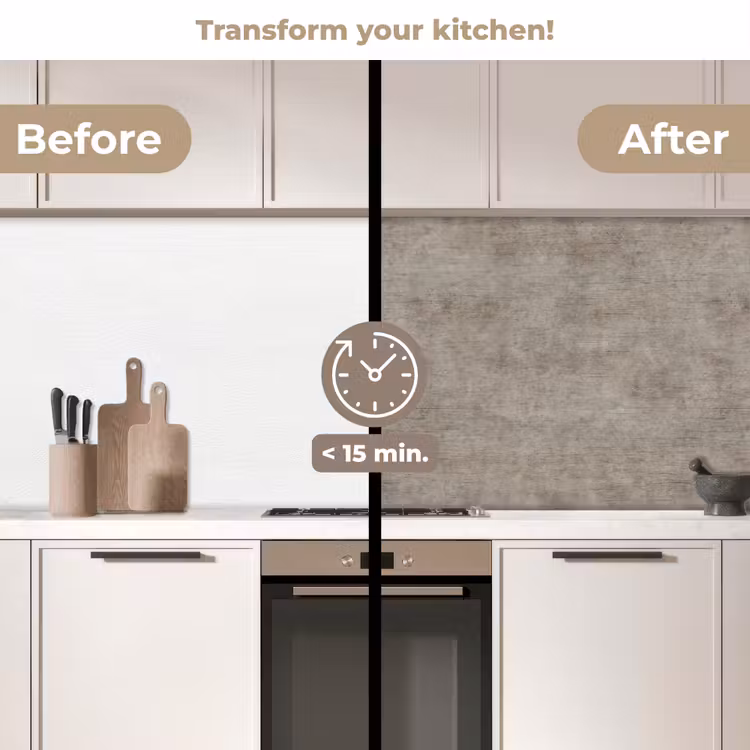 Kitchen splashback - Retro - Concrete - Pattern — 3