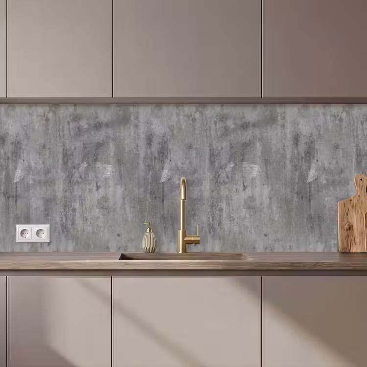 Kitchen splashback - Rust - Concrete - Pattern — 1