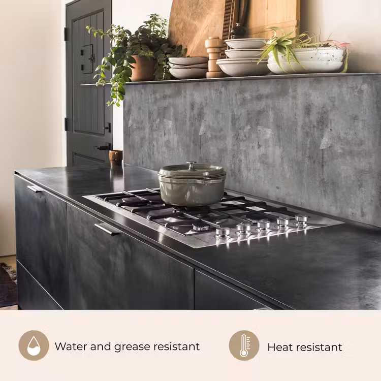 Kitchen splashback - Rust - Concrete - Pattern — 5