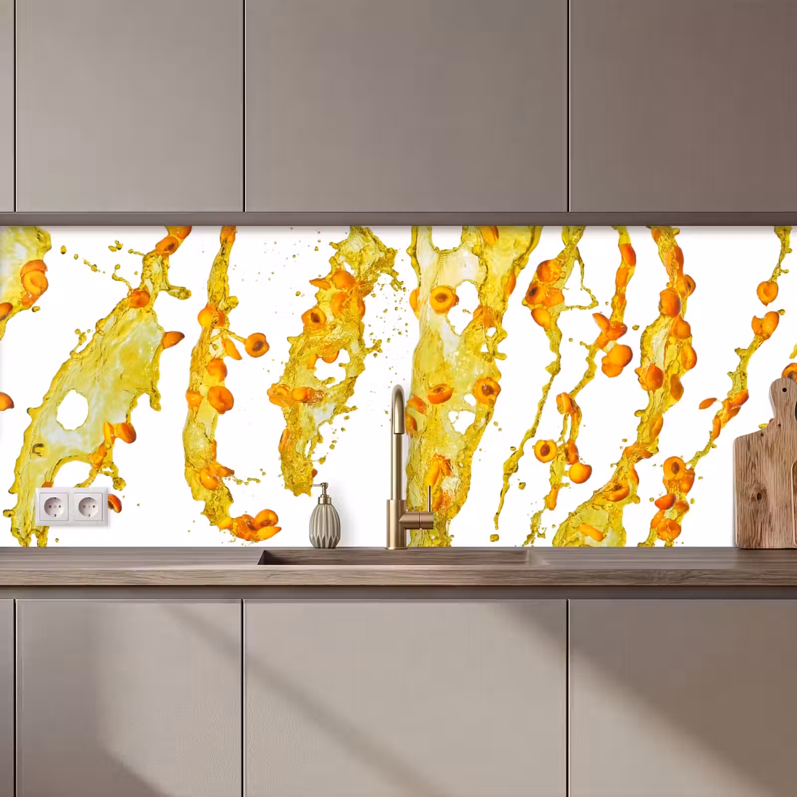 Kitchen splashback - Orange - Yellow - Splash - Fruit — 1