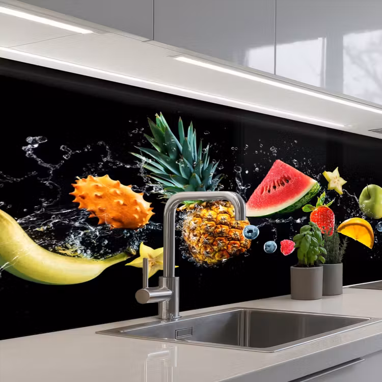 Kitchen splashback - Splash - Fruit - Black — 2