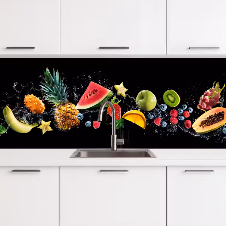 Kitchen splashback - Splash - Fruit - Black — 4