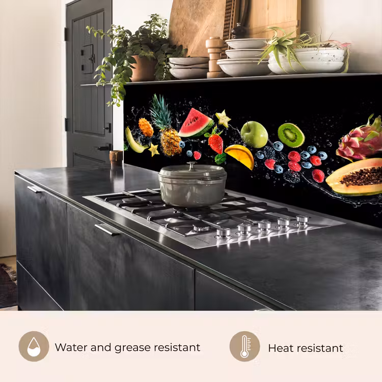 Kitchen splashback - Splash - Fruit - Black — 5