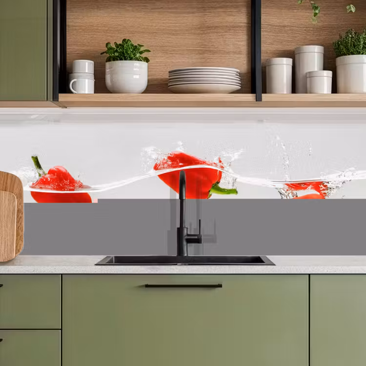 Kitchen splashback - Splash - Vegetable - Red — 8