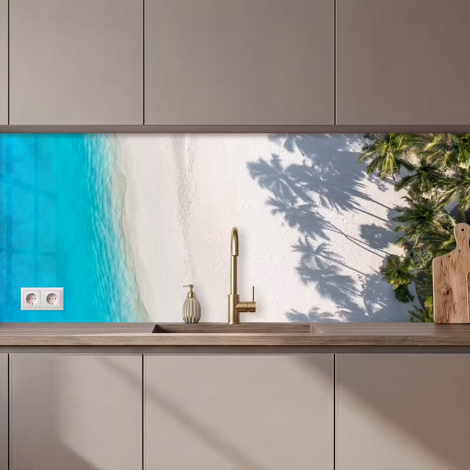 Kitchen splashback - Landscape - Sea - Beach — 1