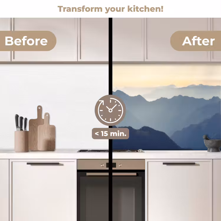 Kitchen splashback - Landscape - Mountains - Green - Nature — 3